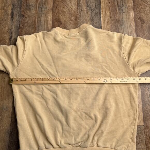 BKYS Lucky Charm Sweatshirt Men's‎ Medium Yellow Embroidered Crew Neck 6468 - Picture 11 of 13